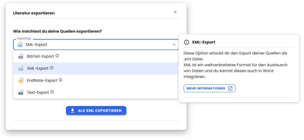 Literaturrecherche 18 xml export shadow 1 von Mimir Mentor
