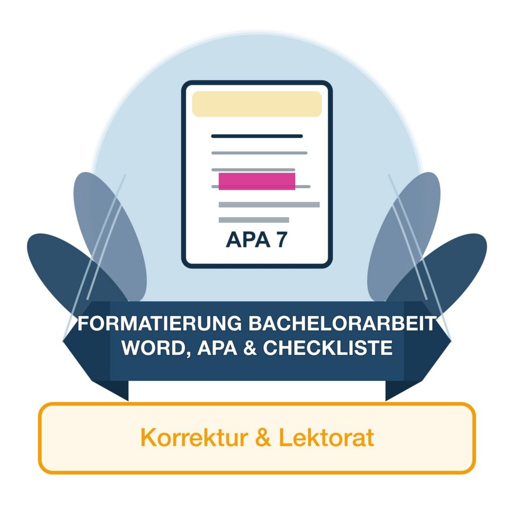 Formatierung Bachelorarbeit Checkliste - Korrektur und Lektorat