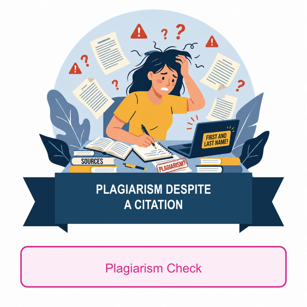 Avoiding plagiarism despite a citation before you submit