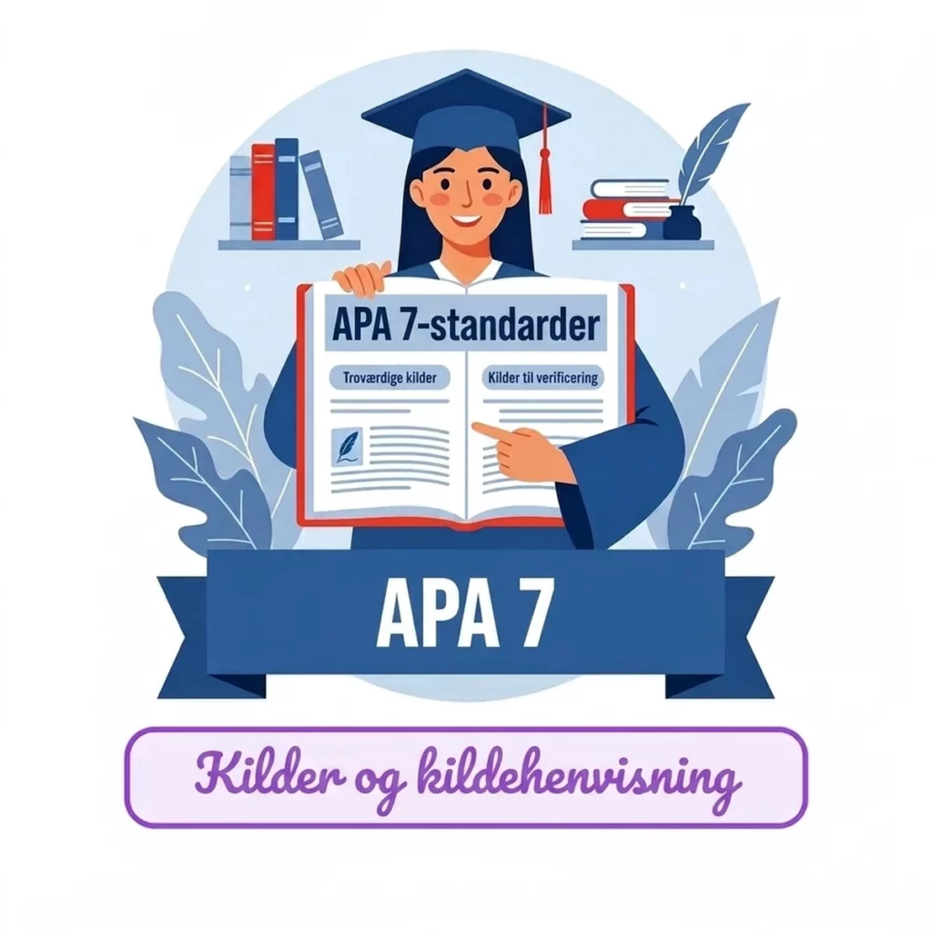 APA 7: en grundig guide til APA-stilen med eksempler
