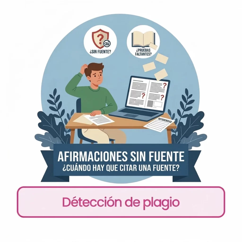 Afirmaciones sin fuente: por qué son un problema en los trabajos académicos