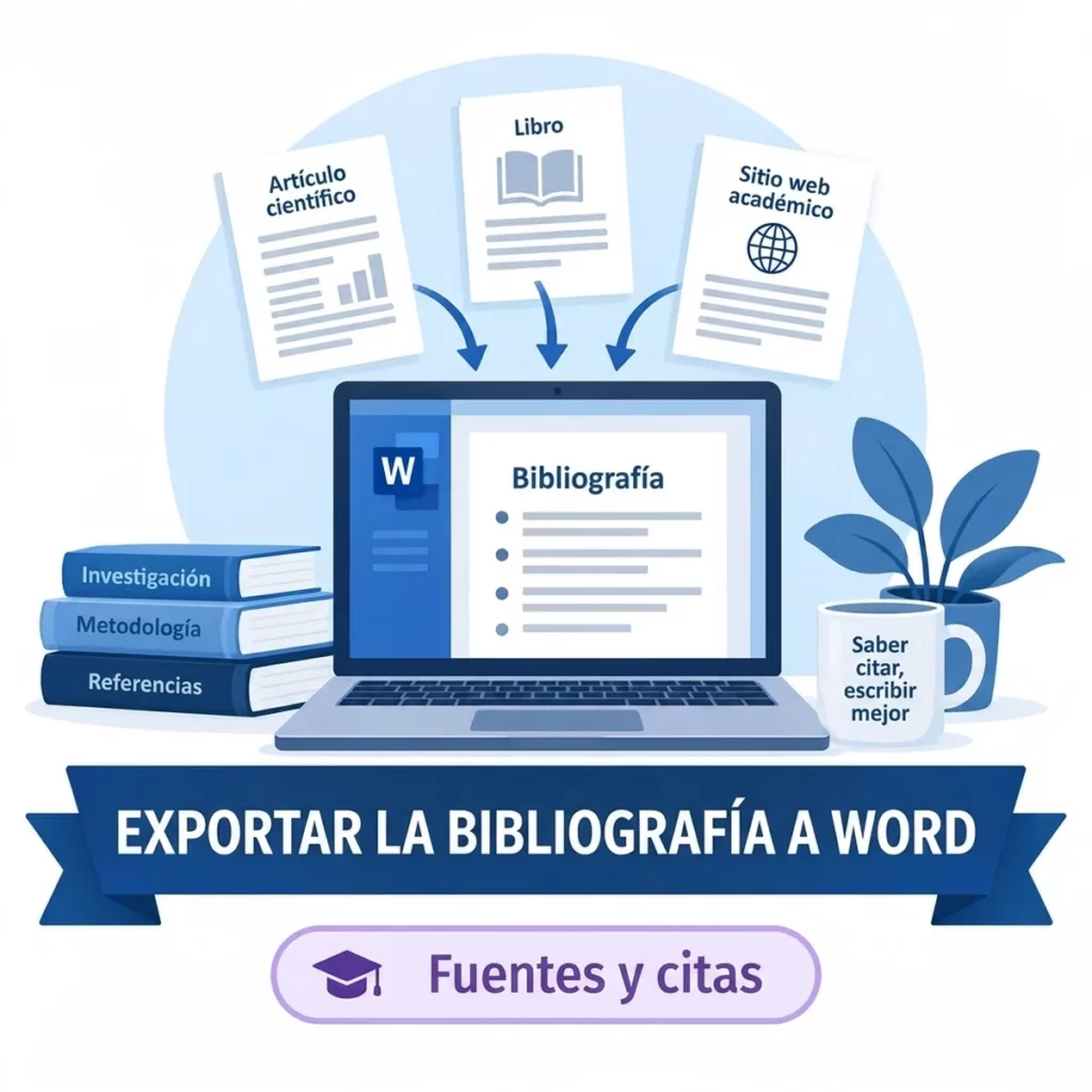 Herramienta de referencias: exportar tu bibliografía a Microsoft Word