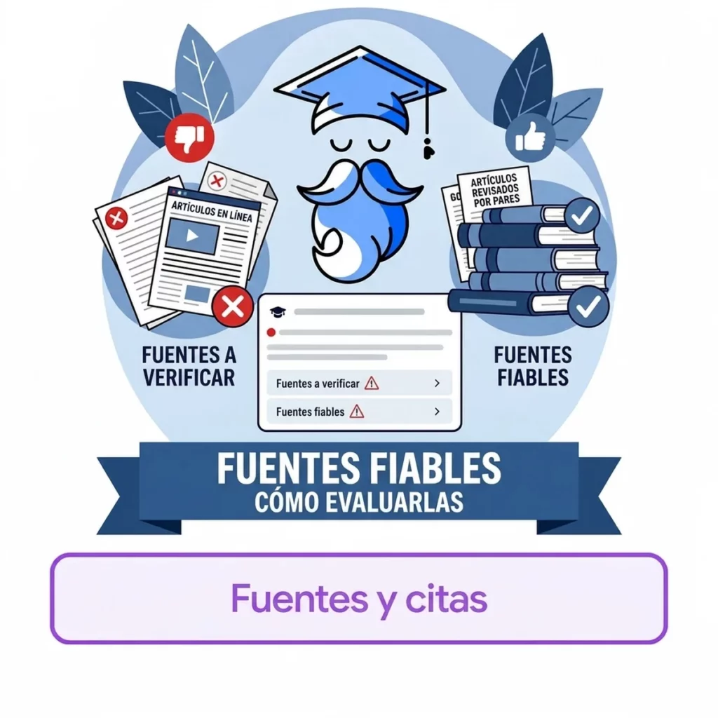 Fuentes fiables y poco fiables: cómo evaluar la calidad de tus fuentes