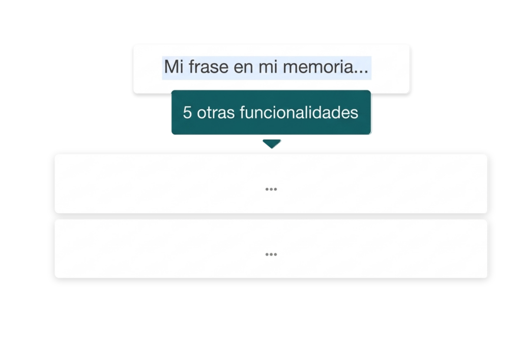 Asistente De Redacción Académica 15 Ilustración de las funciones de redacción a partir de una frase de tu trabajo.