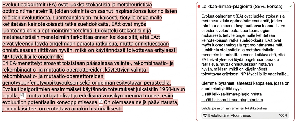 Plagioinnin Muodot: Mitä Sinun Pitää Tietää 1 Mimir Mentor kuvakaappaus: suora kopiointi