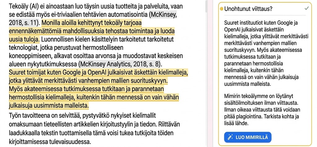 Oikea parafrasointi ja lähteiden muotoilu akateemisesti omin sanoin