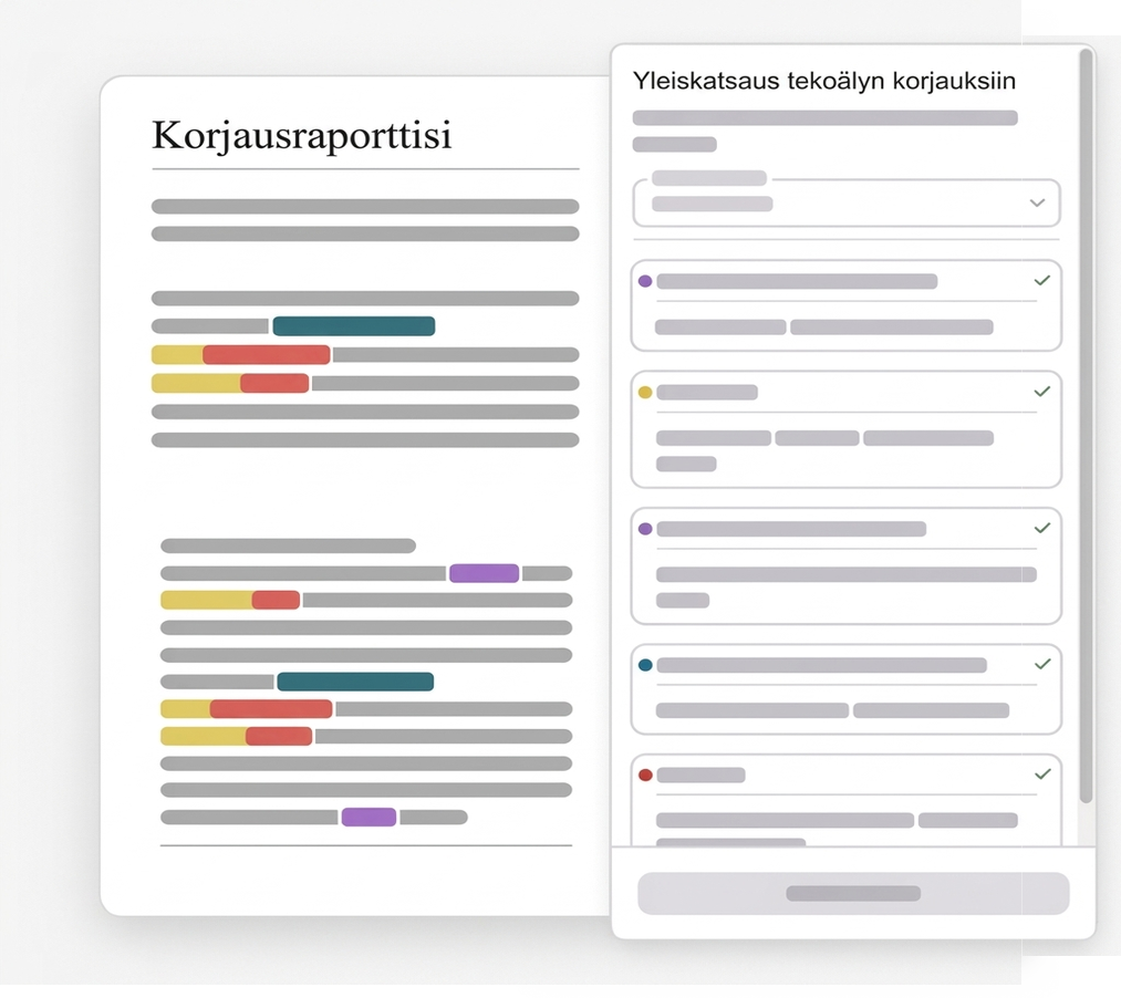 Etusivu 5 Kuva Mimir Mentorin korjausraportista