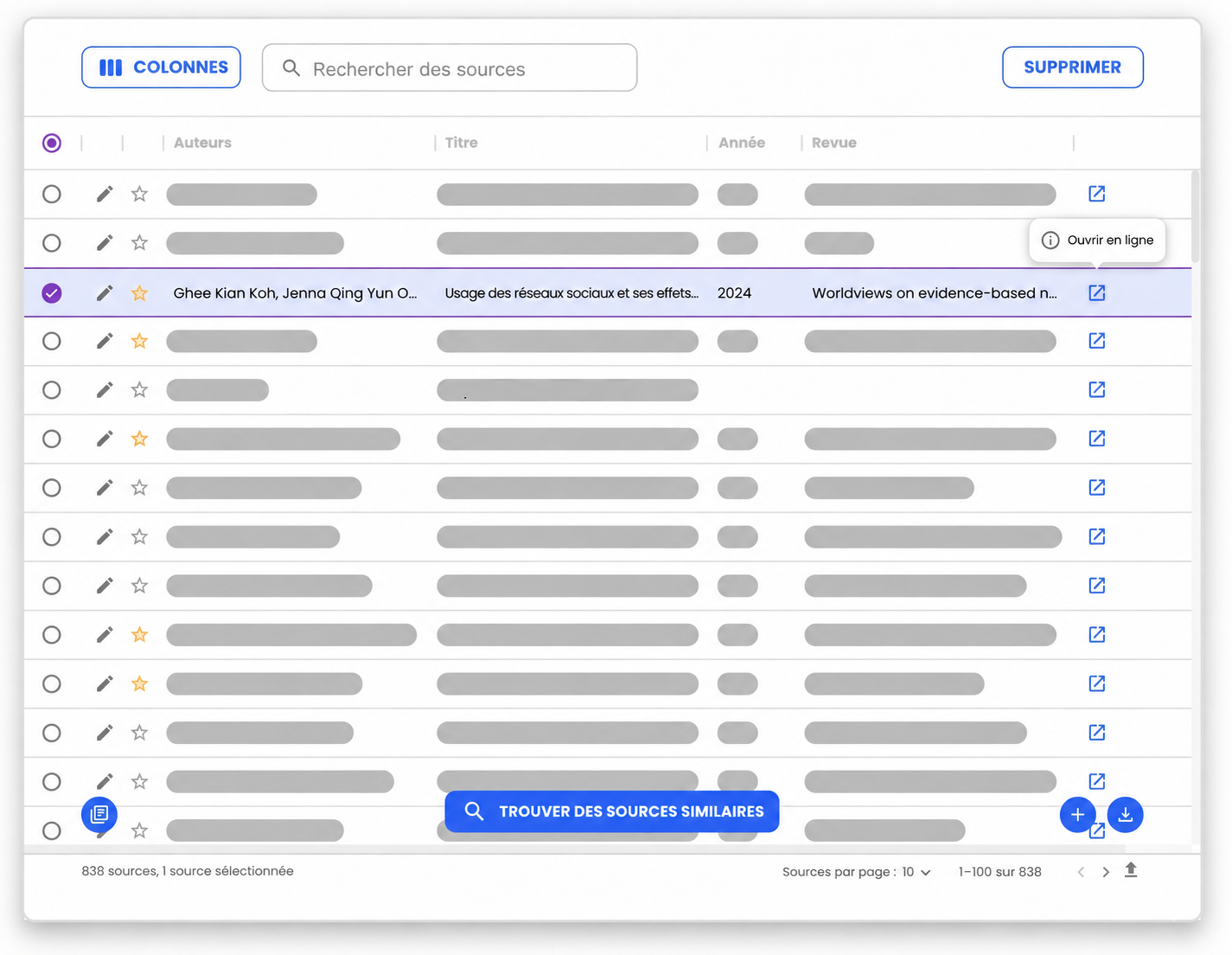 Bibliothèque de références Mimir Mentor en français