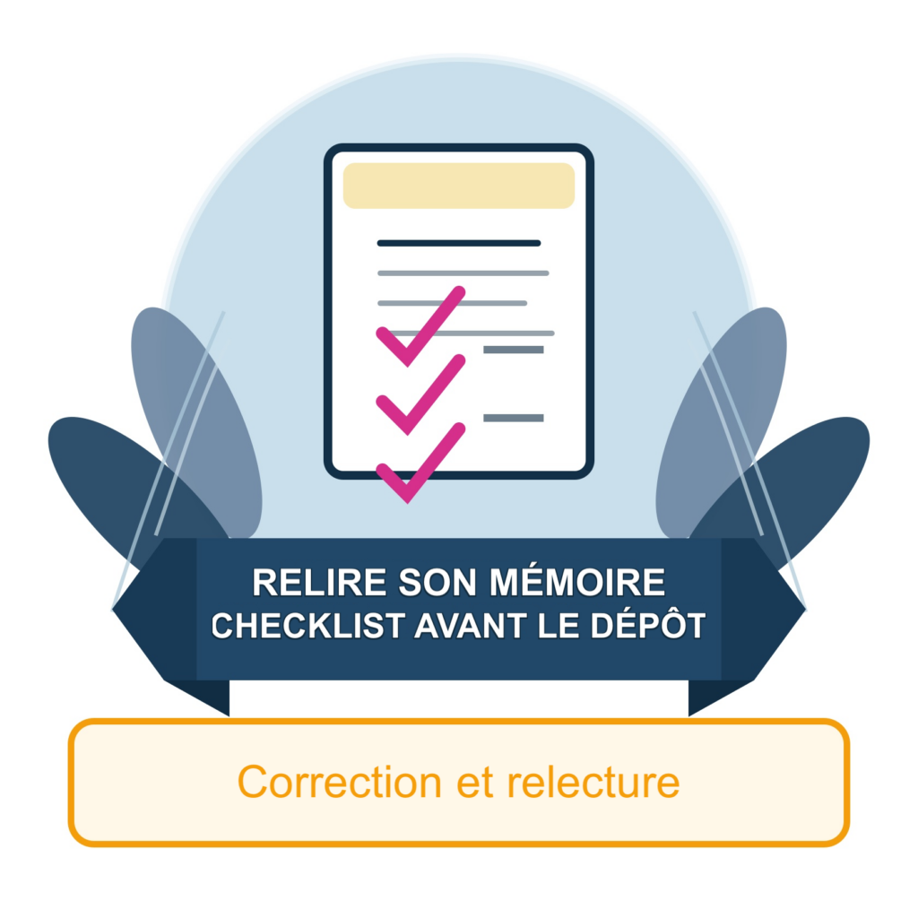 Relire son mémoire : la checklist avant le dépôt