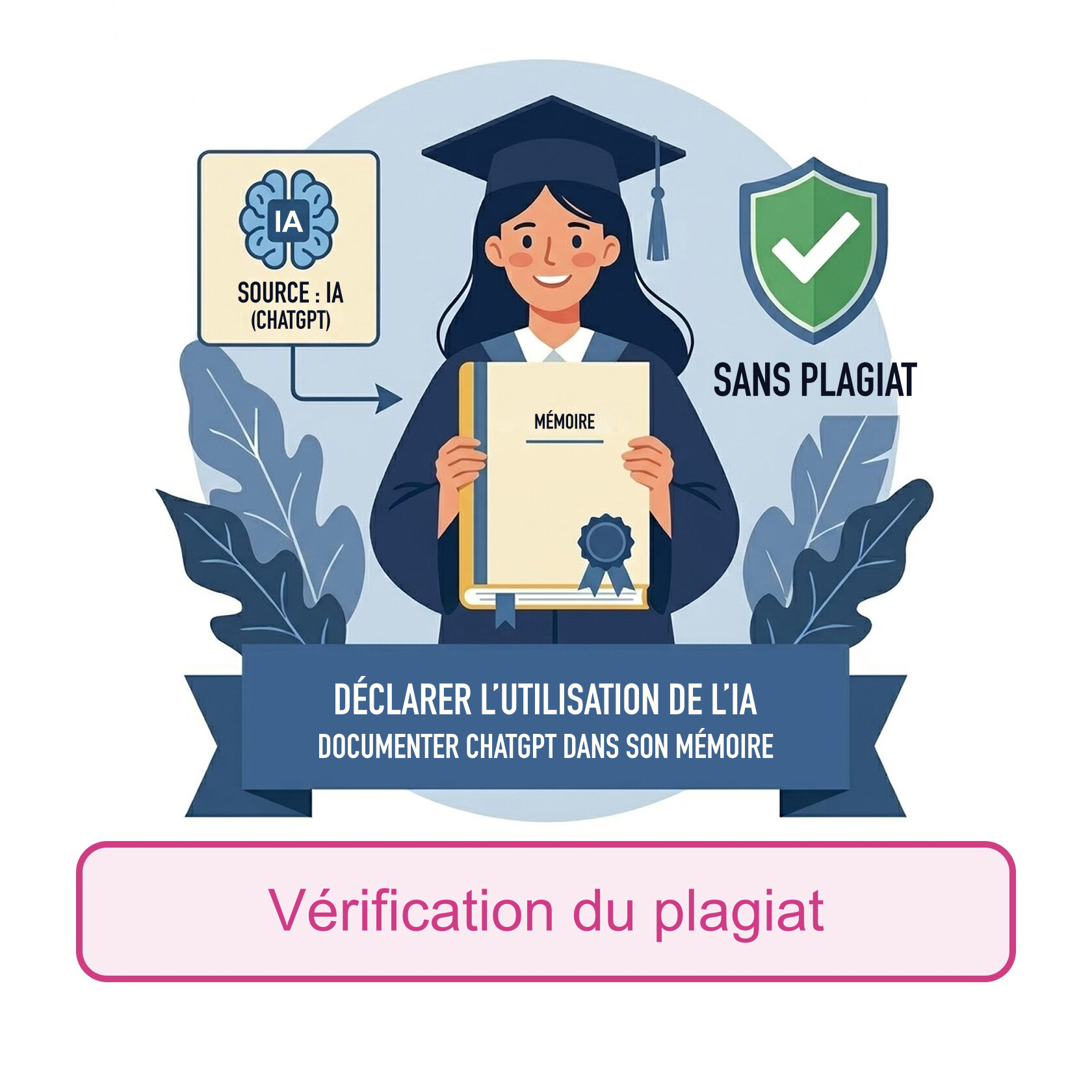 Illustration : Déclarer l’utilisation de l’IA dans un mémoire : méthode et exemples