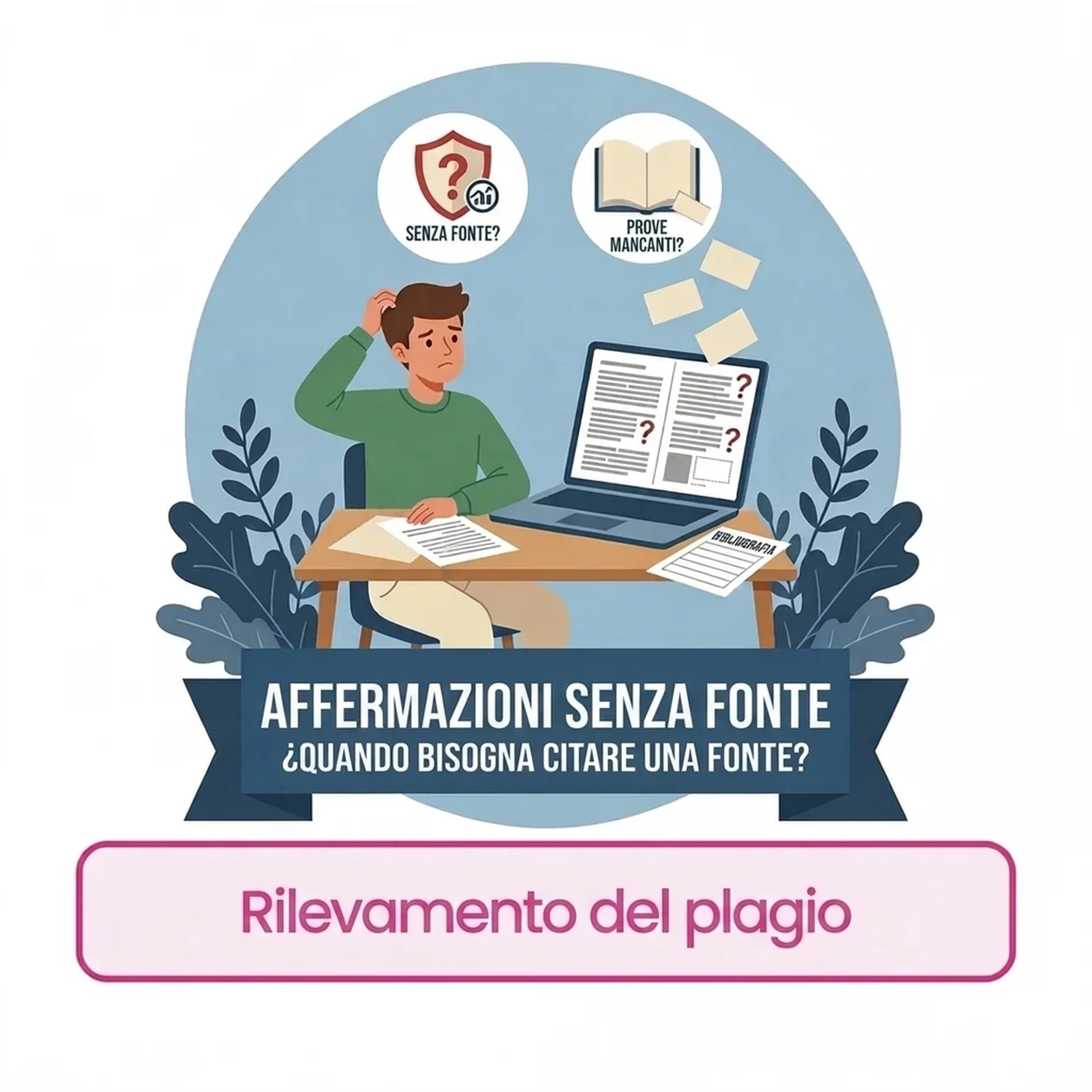 Affermazioni senza fonte: come trovarle e correggerle nella tesi