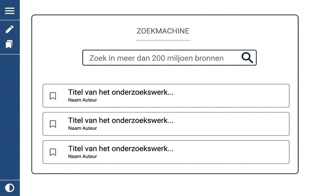 Zoekmachine voor wetenschappelijke literatuur in Mimir Mentor