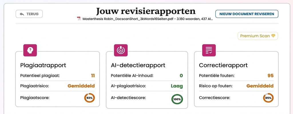 Plagiaatcheck Voor Je Scriptie: Zo Stel Je Je Werk Veilig Voor Het Inleveren 2 Overzicht van het Mimir-rapport met AI-markeringen en plagiaattreffers