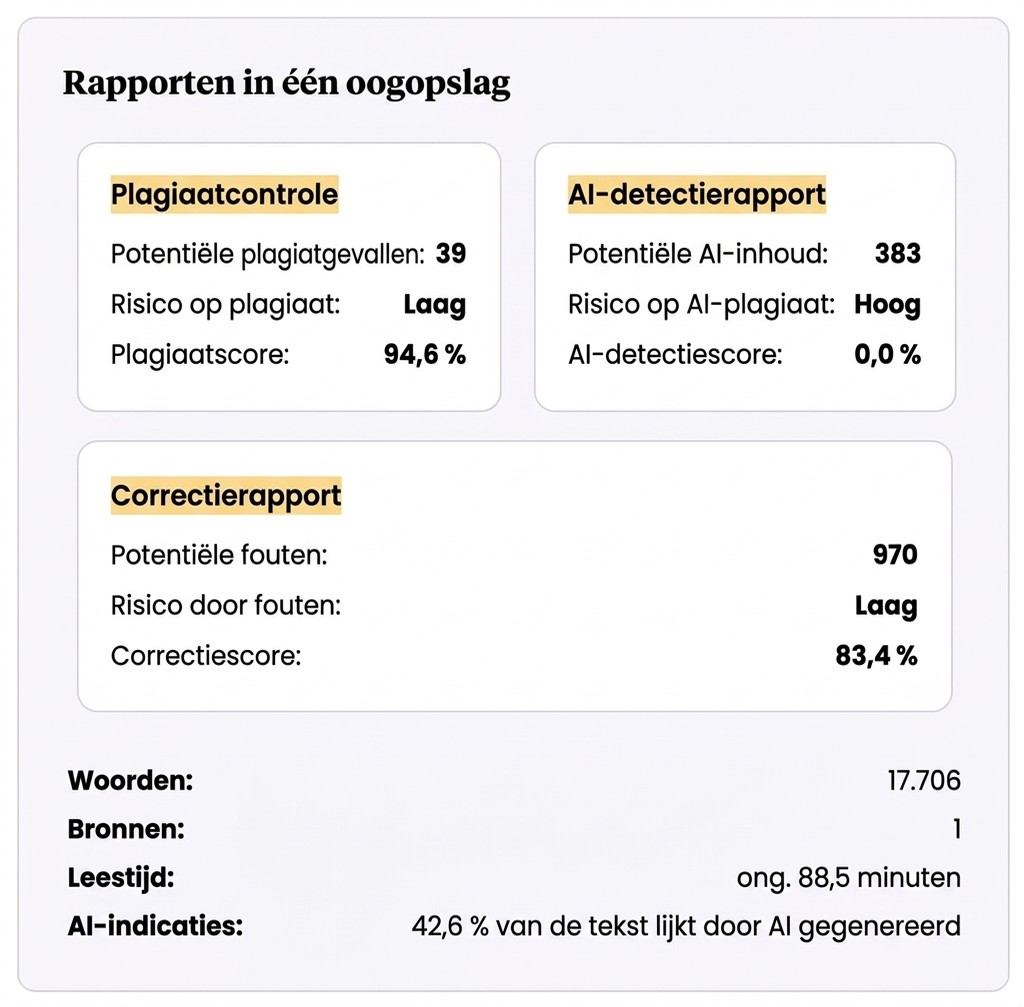 Turnitin: Ervaringen, Kosten En Alternatieven Voor Studenten 3 Voorbeeld van een rapport van Mimir Mentor