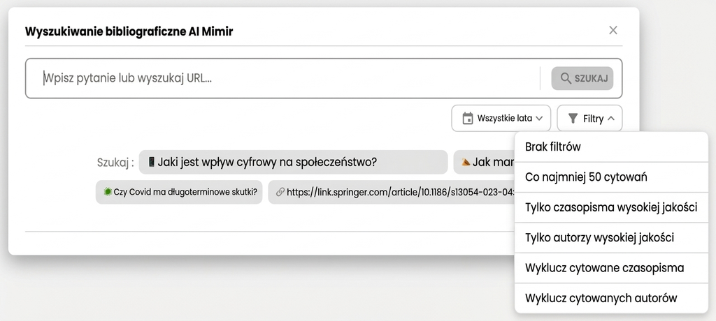 Wyszukiwanie Literatury Z Ai 10 Wyszukiwanie literatury z AI: pytanie, filtry i sugestie.
