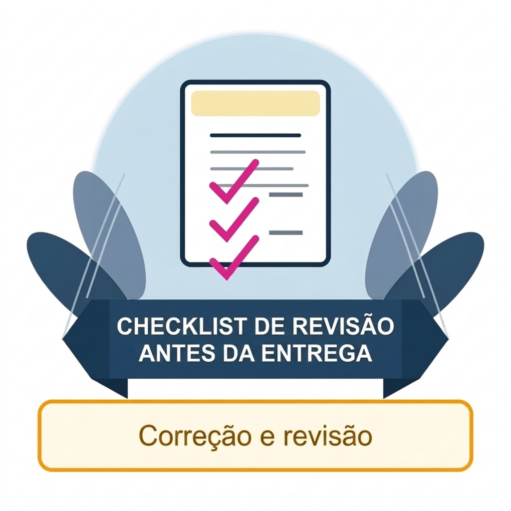 Checklist de revisão: verificar o trabalho académico antes da entrega