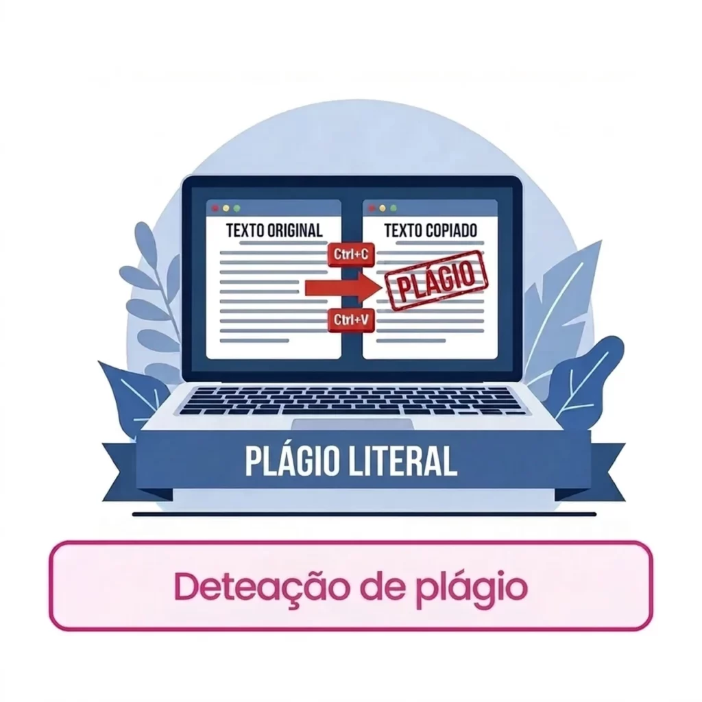 Plágio literal (copiar e colar)