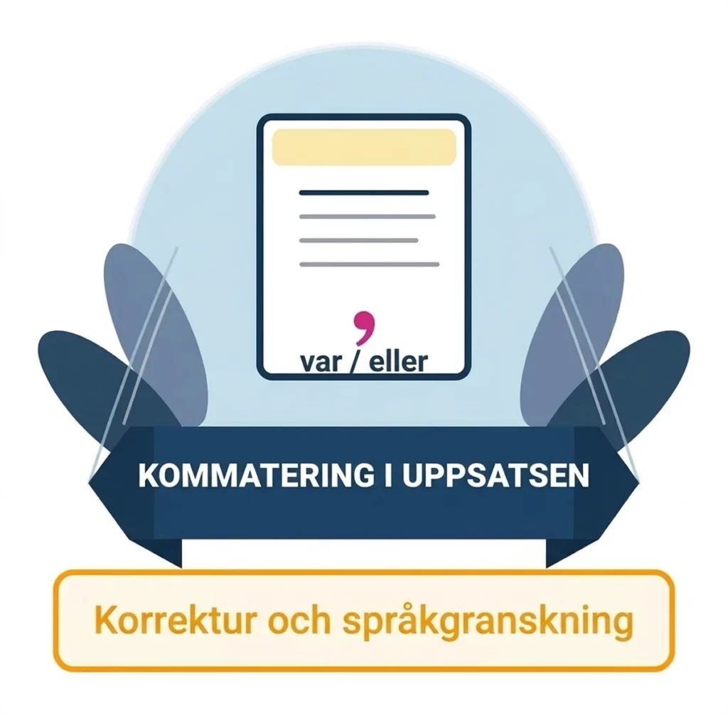 Kommatering i uppsatsen: regler, exempel och vanliga fel