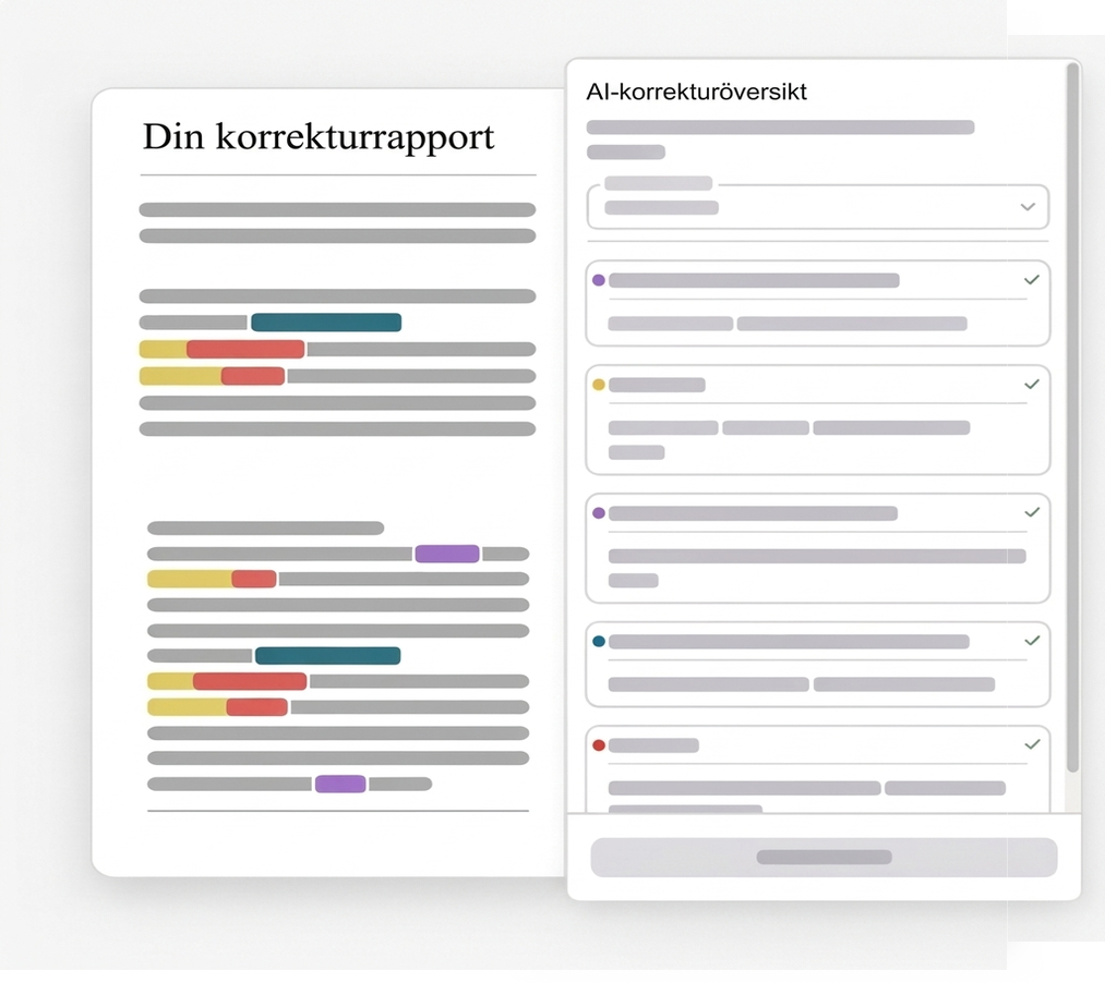 Startsida 5 Illustration av korrekturrapporten i Mimir Mentor