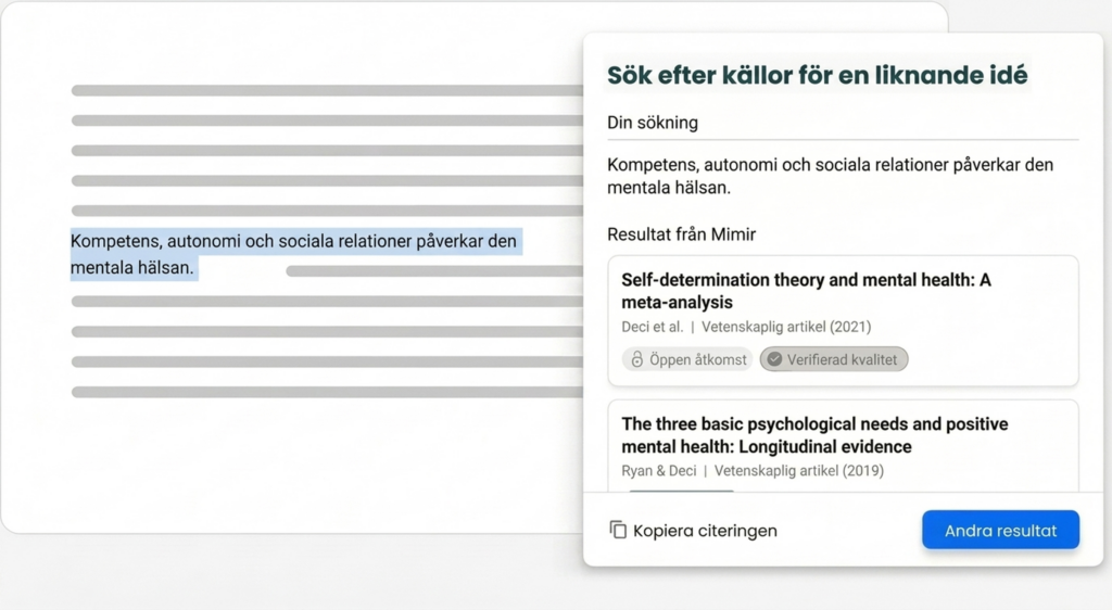 Ai-Skrivhjälp För Akademiska Texter 12 Sökning efter källor om en liknande idé, med utdrag och litteraturresultat.