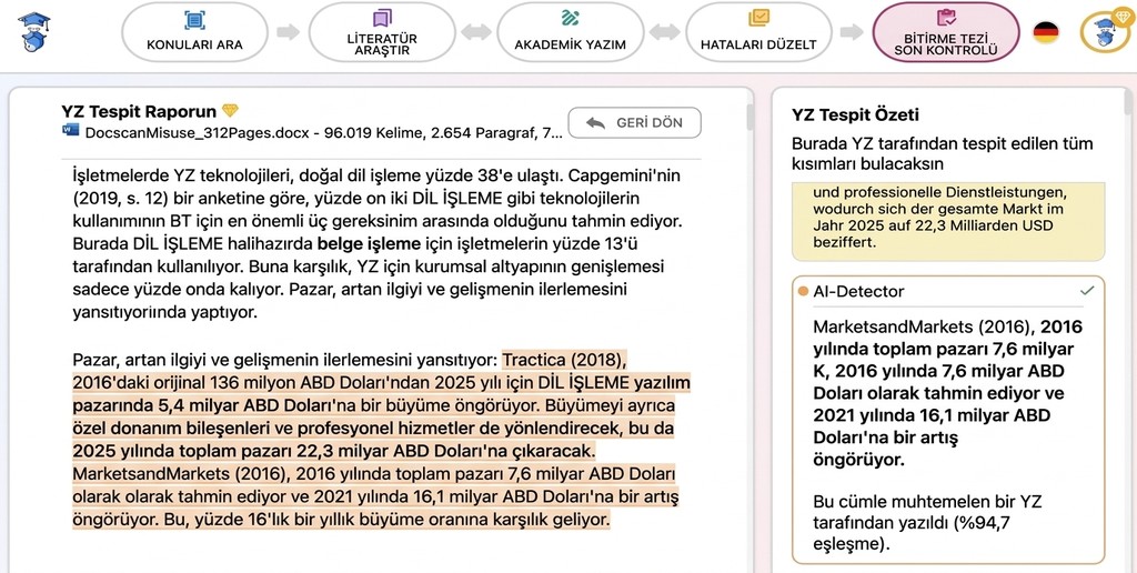 Yapay Zekâ Kullanım Beyanı: Chatgpt Kullanımını Çalışmanda Nasıl Belgelersin? 2 Mimir Mentor yapay zekâ tespiti